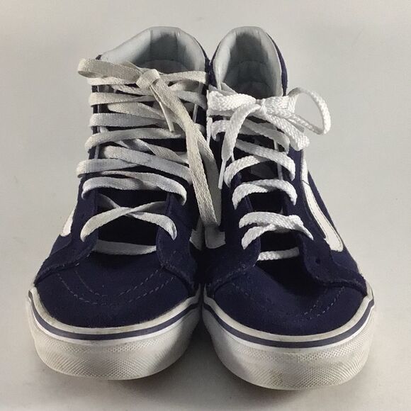 Vans off the wall hi top womens shoes skate sneakers blue size 5.5 721356 - Picture 2 of 8